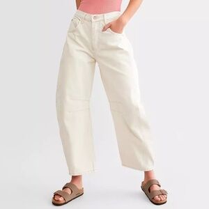 Free People Off-White Flare Jeans